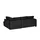 bobb Eckcouch Webstoff 2-Sitzer Schwarz