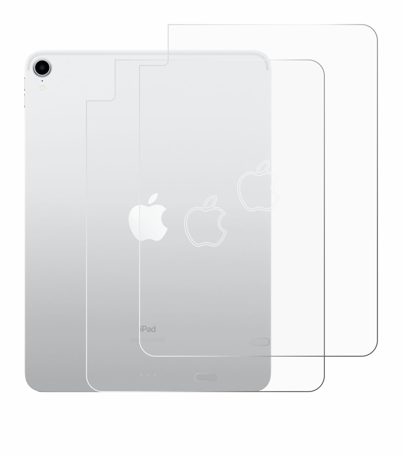 BROTECT (2 Stück Schutzfolie für Apple iPad Air 4 2020 (Rückseite) Displayschutz Folie Ultra-Klar