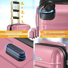 Kesser Koffer-Set 4-tlg. rosa/abs