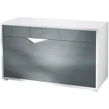 Vladon Schuhschrank, Grau, 85x50x33 cm, Garderobe, Schuhaufbewahrung, Schuhschränke