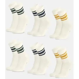 Danish Endurance Tennis Crew Socken 6er Pack Schwarz/Weiß 43-47