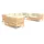 vidaXL Garten-Lounge-Set 8-tlg. creme Massivholz Kiefer