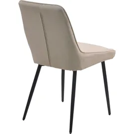 Möbilia Esszimmerstuhl WAVRE Stoff beige 2er Set