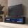 komodee Tivoli Lowboard 140 x 40,5 x 35,5 cm Schwarz/Blau Glas