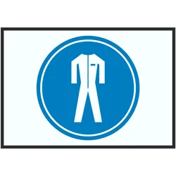 Schutzkleidung tragen Symbol Schild A2 (420x594mm)