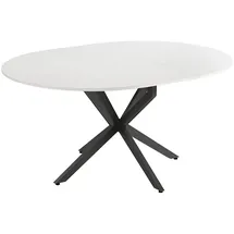 Vicco Esstisch Loyd 120 x 76.5 cm ausziehbar Weiß/Schwarz