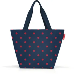 shopper M - mixed DOTS red