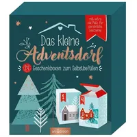 Das kleine Adventsdorf. 24 Geschenkboxen zum Selbstbefüllen (Adventskalender)