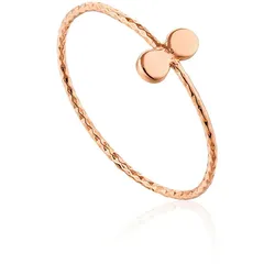ANIA HAIE - ROSE GOLD TEXTURE DOUBLE DISC RING - roségold
