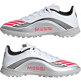 adidas F50 Messi League TF Kinder Cloud White/Lucid Red/Silver Metallic 36