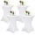 luxuskollektion Stehtischhusse Stretch Weiß 70 x 110 cm 4er Set