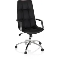 HJH Office Bürostuhl SARANTO PRO Leder Schwarz