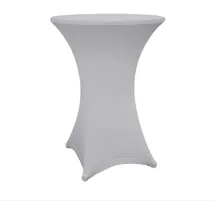 Lumaland 1x hochwertige Stehtischhusse 80-85 cm, ÖKO-TEX® Zertifikat | Stretch Tisch-Überzug schnelltrocknend, Husse mit Verstärkung im Fußbereich | Waschbar, pflegeleicht & langlebig