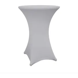 Lumaland 1x hochwertige Stehtischhusse 80-85 cm, ÖKO-TEX® Zertifikat | Stretch Tisch-Überzug schnelltrocknend, Husse mit Verstärkung im Fußbereich | Waschbar, pflegeleicht & langlebig