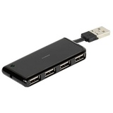 Vivanco USB-Hub, 4 Ports, Farbe: Keine