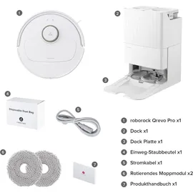 Roborock Qrevo Pro Weiß