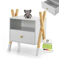 Juskys Nachtschrank Jamie 0 x 0 x 0 cm Weiß