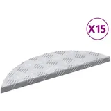 vidaXL Treppenstufen 15 Stk. Aluminium Rutschfest 60x18 cm