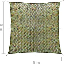 vidaXL Tarnnetz mit Aufbewahrungstasche 5x5 m Grün - Grün