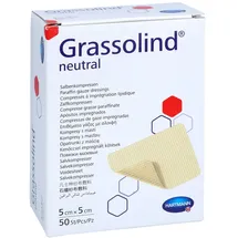 Grassolind Salbenkompressen 5x5 cm steril