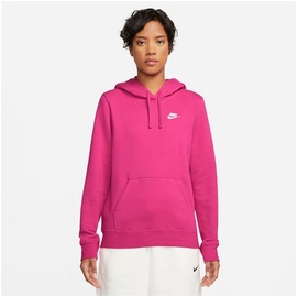 Nike Sportswear Kapuzensweatshirt CLUB FLEECE WOMEN'S PULLOVER HOODIE rot M (38/40)