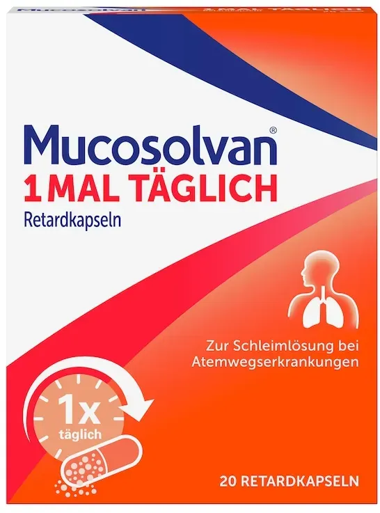 Mucosolvan MUCOSOLVAN 1mal täglich Retardkapseln, 75mg Ambroxol, Hustenschleimlöser Husten & Bronchitis