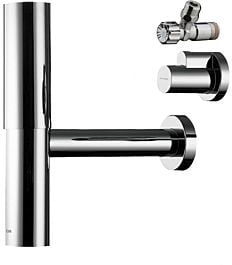 hansgrohe Flowstar Designsiphon-Set 51304800 G 1 1/4, stainless steel optic