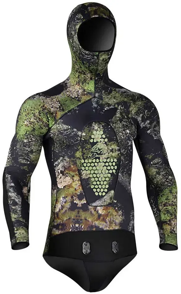 H.dessault By C4 Merou 5 Mm Speerfischjacke - Camo Green - 2XL