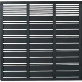 Plus Sichtschutzelement Silence 176 x 170 cm Schwarz