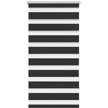 vidaXL Doppelrollo Seitenzug 80 x 150 cm schwarz