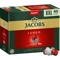 Jacobs Lungo 6 Classico XXL-Pack | 40 Nespresso® komp. Kapseln