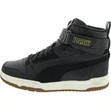 Puma RBD Game WTR Jr Sneaker, Black Black Team Gold, 37.5 EU