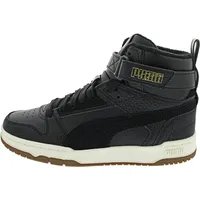 Puma RBD Game WTR Jr Sneaker, Black Black Team Gold, 37.5 EU