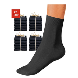 Go in Socken (20-Paar) in der Großpackung schwarz 35-38