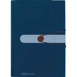 Herlitz Fächermappe 11411261 12Fächer Recycling PP dunkelblau