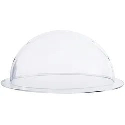 HMF 46735 Halbkugel aus Acryl mit Krempe, DIY Acrylhaube, Ø 35 cm, Transparent