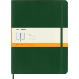 Moleskine Notizbuch liniert XL 19 x 25 cm Myrtengrün