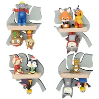 BOARTI Kinderregal Wald Blätter hängend für Tonie Figuren platzsparendes Regal Maße: H. 22 x B. 34 x T. 19 cm Wandregal für Figuren Aufbewahrung mit Magneteinsätzen Aufbewahrungsregal Holz