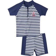 Playshoes Schwimmanzug - Weiß,Dunkelblau - 74/80