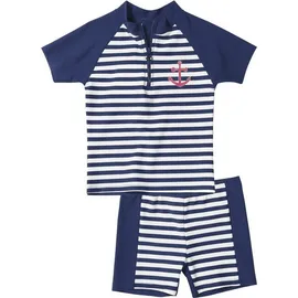 Playshoes Schwimmanzug - Weiß,Dunkelblau - 74/80