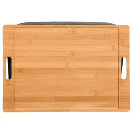 KESPER Knietablett natur Bambus B/H/L: ca. 31x8x45 cm | Grauschwarz, Natur