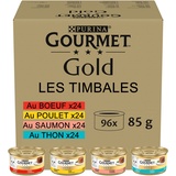 Purina Gourmet Gold Raffiniertes Ragout Sorten Mix 96 x 85 g