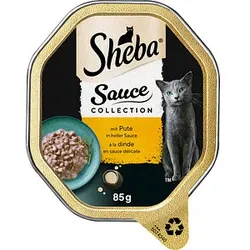 Sheba® Katzen-Nassfutter Sauce Collection mit Pute in heller Sauce 22x 85,0 g