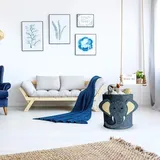 Multifunktionaler Aufbewahrungskorb Aus Filz Mit Cartoon-motiv Für Spielzeug Und Kleidung – 35 X 35 X 35 Cm – Geruchsneutral, Robust Und Tragbar – Ideal Für Die Kinderzimmerdekoration