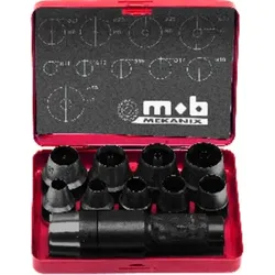 Locheisen-Satz 3-30mm gerade