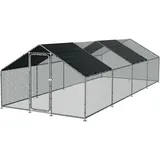 pro.tec Freilaufgehege Wels 300 x 800 x 200 cm grün/silberfarben