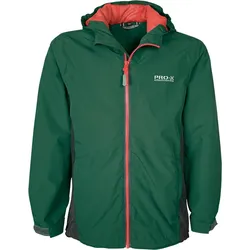 Kinder Regenjacke OLOF Dark Blue Green - Anthrazit Gr. 140 - 10 Jahre