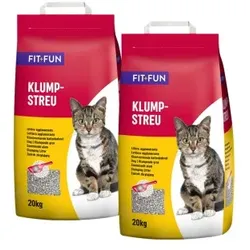 FIT+FUN Katzenstreu klumpend 2x20 kg