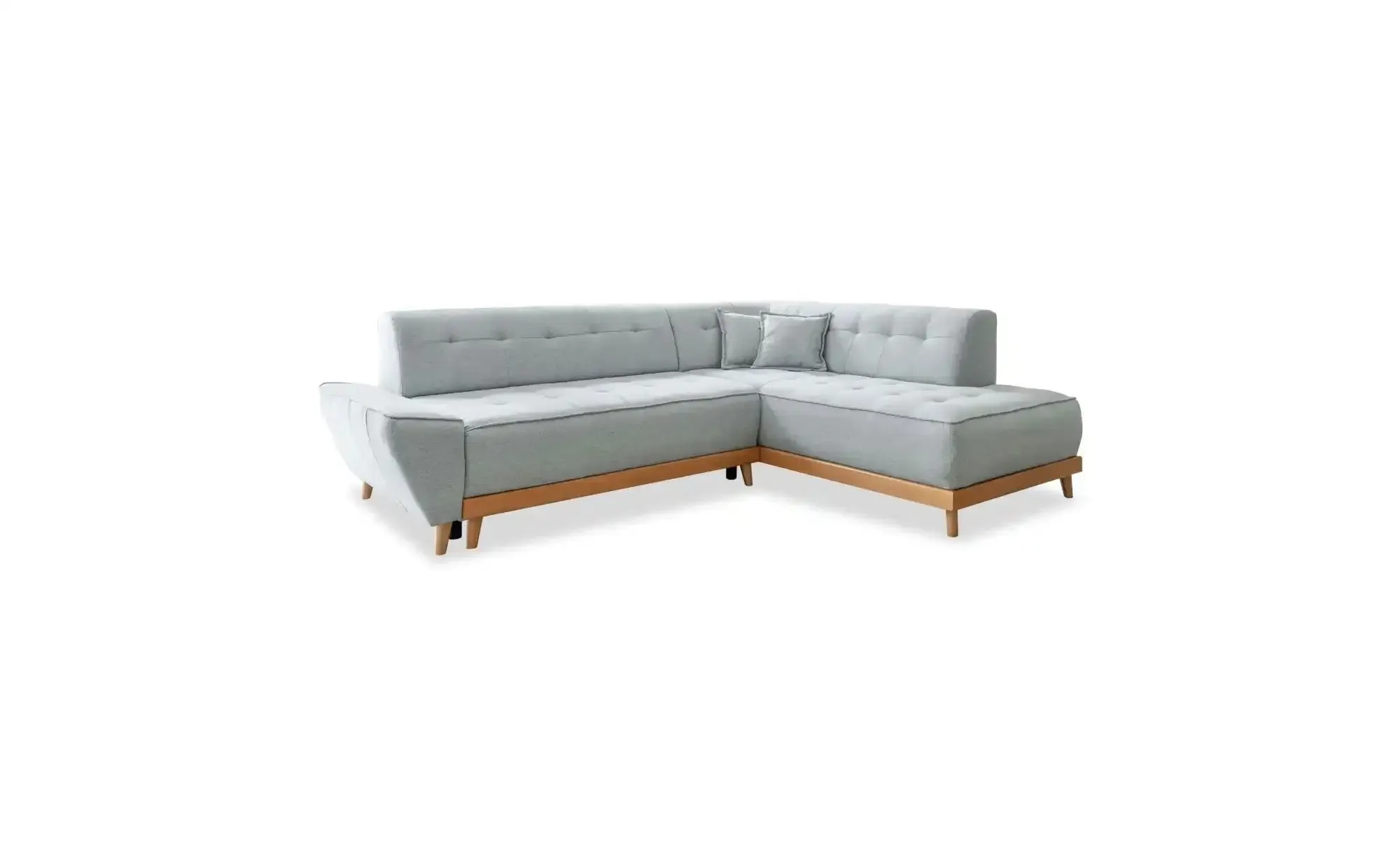 Miuform Ecksofa mit Schlaffunktion Dazzling Daisy , grau , Maße (cm): B: 253 H: 77