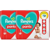 64 Pampers baby-dry pants Größe 3 6-11 Kg Easy on Windeln 12h Schutz 2x32 Stück